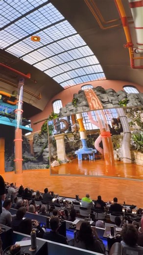 Cosm Los Angeles on Instagram: "Even the chocolate tube feels larger-than-life inside #SharedReality. Experience the most unforgettable scenes from Willy Wonka & The Chocolate Factory like you’re inside the factory yourself. Don’t wait — get your tickets now at Cosm.com 🎫"