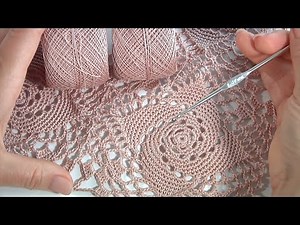 GORGEOUS! Amazing Crochet PATTERN /Tablecloth, Doily Napkin, Bedspread, Cardigan or Openwork Blouse