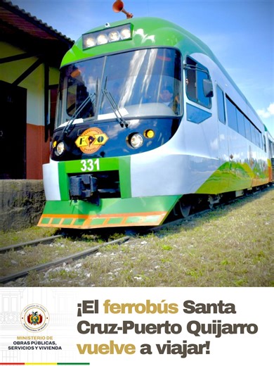 El ferrobus Santa Cruz – Puerto Quijarro vuelve a viajar gracias al trabajo coordinado entre el Ministro de Obras Públicas, Mauricio Zamora, por encargo del presidente Rodrigo Paz, los cívicos, la Ferroviaria Oriental y la población de la Chiquitania que nunca dejó de creer en este servicio. Hoy celebramos el viaje inaugural de una ruta que integra, conecta y dinamiza la economía regional. Este retorno demuestra que cuando hay voluntad, diálogo y gestión, las soluciones llegan. Seguimos trabajan