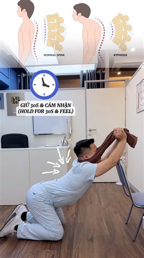 Fix your slouching posture easily with this exercise #vungocson #drson | Vũ Ngọc Sơn