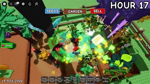 $0 To $1 Trillion using Only Seed Packs for 100 Hours! (Grow a Garden) | Numberskull Gamer