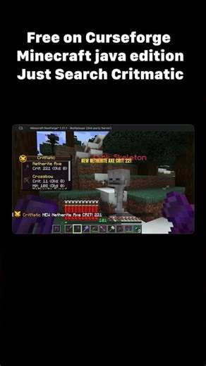 Critmatic Minecraft Mod Free on Curseforge #minecraftmods