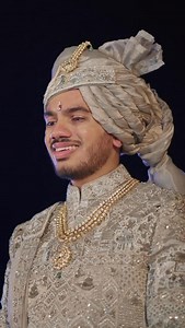 52 reactions | Beautiful bride walking towards Rikin, radiant in...