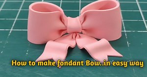 HOW TO MAKE FONDANT BOW 🎀 #fondant #fondantcakes #cake #cakes #cakeart #cakedesign #cakedecorating #fondantdoll | Antony Bidesh