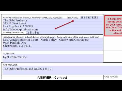 California Lawsuit Answer