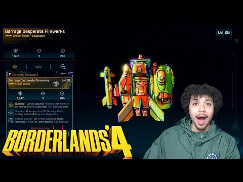 Borderlands 4 Best Early Legendary Shield for Beginners (Firewerks)