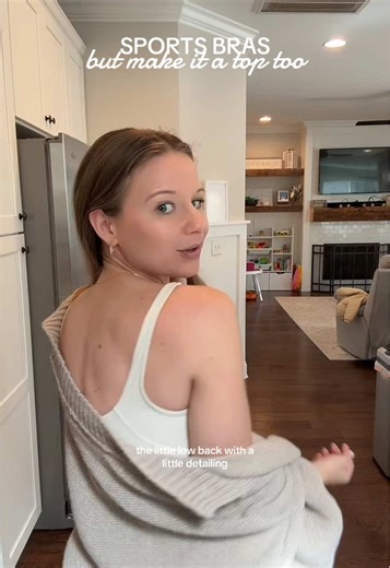 ✨SIZING: size small, TTS! Love that I can workout in this and wear it as a tank!!✨ #sportsbras #tanktop #tiktokshopfind #workouttop