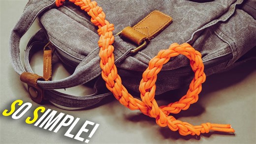 Easiest Way to Carry Paracord – Daisy Chain Sinnet Hack