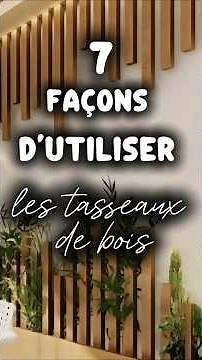 Des tasseaux de bois, mille idées 💡 Découvre 7 façons stylées de les intégrer dans ta déco ✨