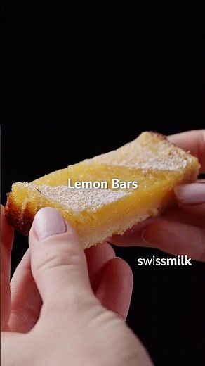 Lemon Bars Rezept – schnell, fruchtig & einfach gemacht 🍋| Rezept | Swissmilk #shorts