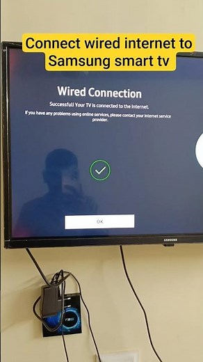 connect ethernet cable to samsung smart tv #ethernet #connection #shorts