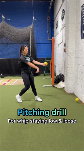 Pitching Coaches ◦ Jill, Phil & Carly on Instagram: "Do you have a pitcher who likes to lift or push the ball? Or maybe they are consistently releasing late? This drill is great for working release timing and a low, loose finish Sometimes when young pitchers are first learning IR, they tend to just push the hand out or lift from the shoulder and stiffen up This can create slower speeds and cause the ball to elevate or miss high In this drill, 2029 @lexirey_2029 has 2 plyo balls. The first plyo g