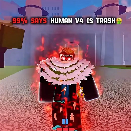 Human v4 99% of time vs that 1% is crazy|#bloxfurit #roblox #fero