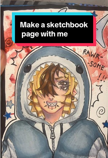 Create a Sketchbook Page with Original Characters