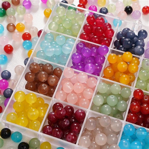 20/100pcs 6/8/10mm Glass Beads - Etsy Canada