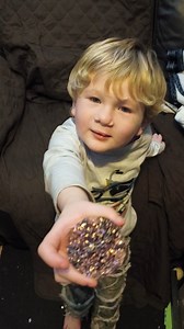 Starting 'em young. Robin's son with his favorite gemstone. 🥲 | Sage Goddess
