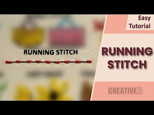 RUNNING STITCH Tutorial | Simple & Fast Embroidery Technique | Creative Seed