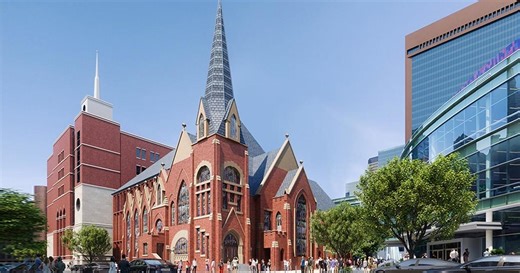 First Baptist Dallas releases designs of historic sanctuary destroyed in July fire