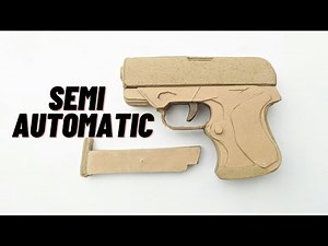 compact semi automatic berreta || how to make a cardboard gun
