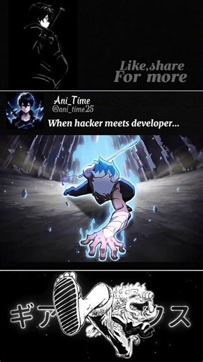Hacker VS developer moment. #animeedit #anime