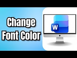 How To Change Font Color In Word - Quick Tutorial