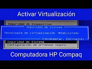 Activar Virtualización :: HP Compaq