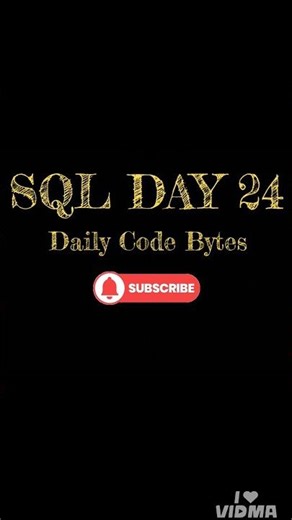 #day24 Learn SQL in Tamil #sql #tamil #code #easycode #dailycode #easytolearnforbegginers