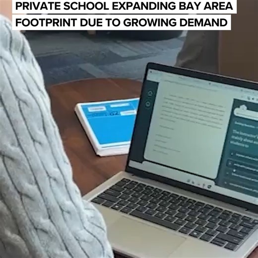 @abc7newsbayarea on Instagram: "What if school had no grades, no teachers, money incentives, and just two hours of learning a day? Alpha School -- the AI-powered private school that debuted in San Francisco’s Marina -- is expanding to Palo Alto and the East Bay. The school says its learning model is not about replacing humans with robots but, rather, using AI to free up time for real human connection. Tap our link in bio to read the full story @abc7newsbayarea"