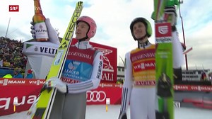Skispringen: Neujahrsspringen Garmisch, Severin Freund und Peter Prevc, 1. Durchgang - sportlive - Play SRF