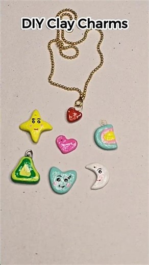 DIY clay charms idea 💡🤓 #diy #trending #art #diycrafts #charms #shortsfeed #shorts #subscribe