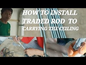 HOW TO INSTALL TRADED ROD HANGER TO CARRY THE WHOLE CEILING PERIMETER ..