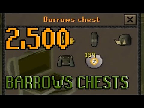 2500 Barrows Chests - Loot From | Oldschool Runescape
