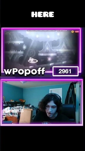 wPopoff beating Trueffet 10 times #geometrydash #shorts
