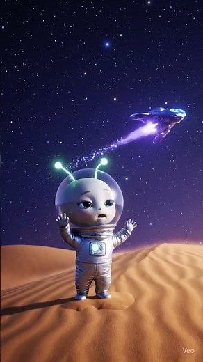 🌌👶 Alien Baby Lost in Desert | Hello Mama Short
