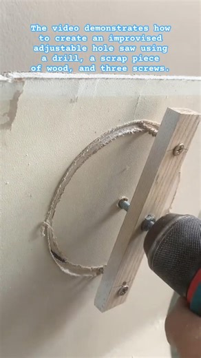 The Ultimate DIY Drywall Hole Saw Hack!