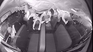 Shocking video from the Ohio State Highway Patrol shows the moment a school bus rolled over in Ohio in December. WCMH in Ohio reports that 8 students and the driver were taken to the hospital with non-life threatening injuries. It happened when a car that failed to stop at a red light was struck by the bus. | WXYZ-TV Channel 7