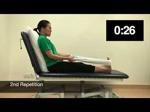 NUHS Physiotherapy - Calf stretch bed exercise