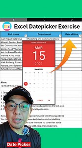 168K views · 2.4K reactions | Paano maglagay ng Datepicker sa Microsoft Excel? | Keiba Tech I.T. Consultancy | Facebook