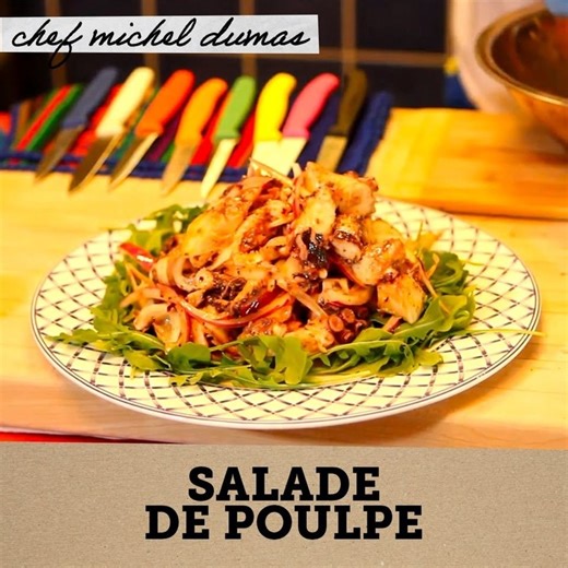 Délicieuse recette de salade de Poulpe !🐙 | Chef Michel Dumas