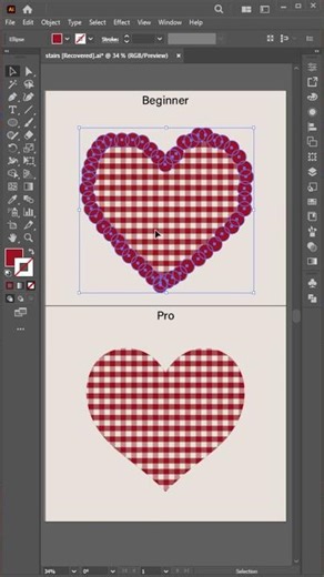 “Graphic Designers Must Watch 👀”#illustrator #heart #love #shorts