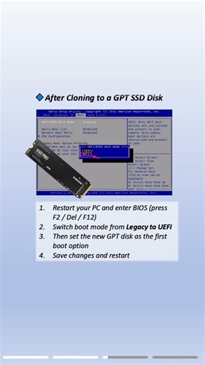 Clone MBR HDD to GPT SSD (Fast Upgrade Guide)