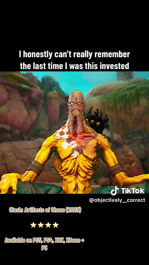 objectively correct review of the 2023 game, “Clash: Artifacts of Chaos” a super weird and interesitng action rpg/brawler with some excellent voice acting and a great art style, one of my unexpected faves of the year so far #videogamereview #gamereview #videogames #ps5 #clash #clashartifactsofchaos #aceteam #xbox #playstation #soulslike #review