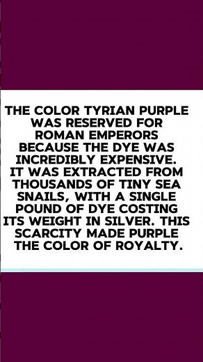 The Secret History of the Royal Color Purple #history