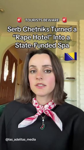 🚨‼️ TOURISTS BEWARE: It is tourism season in the Balkans. TELL TOURISTS TO AVOID STAYING AT VILINA VLAS IN BOSNIA. The only reason you should be going there is to PROTEST! 🇧🇦🇧🇦🇧🇦 Vilina Vlas currently operates as a state-funded spa despite the documented horrors committed by Serb Chetnik forces. The swimming pool which was once described by survivors as an execution site filled with blood is now used by tourists for leisure. Ironically , today @vilina_vlas uses their social media platform