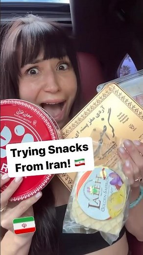 Trying Snacks From Iran! 🇮🇷 #shorts #tasty #foodie