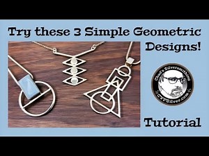 3 Simple Geometric Pendants: A Silversmithing Tutorial