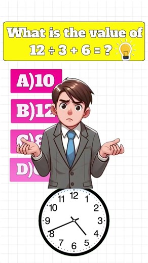Only 1% Can Solve This 🤯 | 12 ÷ 3 + 6 Math Quiz Challenge | Win $100 💰