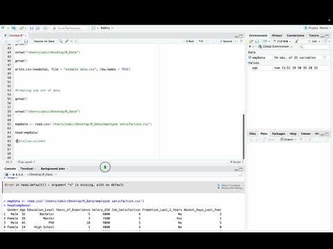 R এ Data Frame তৈরি শিখুন | How to Create Sample Data Frame in RStudio | Zabir’s Odyssey