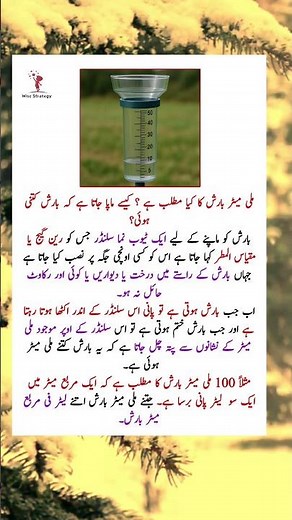 How Rainfall Is Measured in Millimeters? | Useful Information #RainGuage #knowledge #facts #science