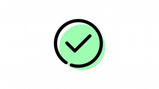 Download Animated Check mark icon with transparent background and easy to use for free
